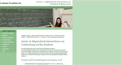 Desktop Screenshot of latinum-frankfurt.de