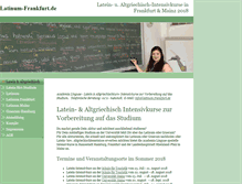 Tablet Screenshot of latinum-frankfurt.de